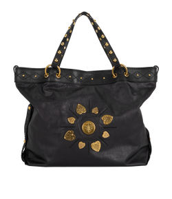 Large Irina Tote, Leather, Black, 211959, 3*